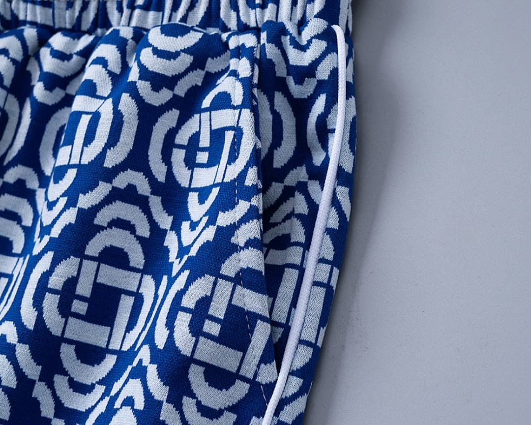 Shorts Casablanca Jacquard - Azul foto 07