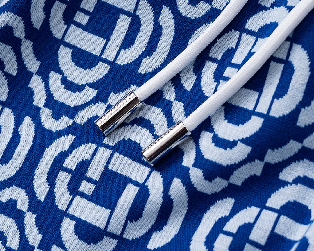 Shorts Casablanca Jacquard - Azul foto 08
