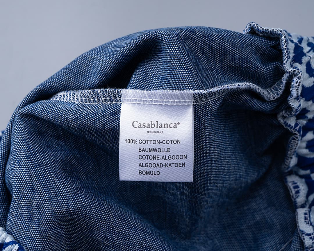 Shorts Casablanca Jacquard - Azul foto 12