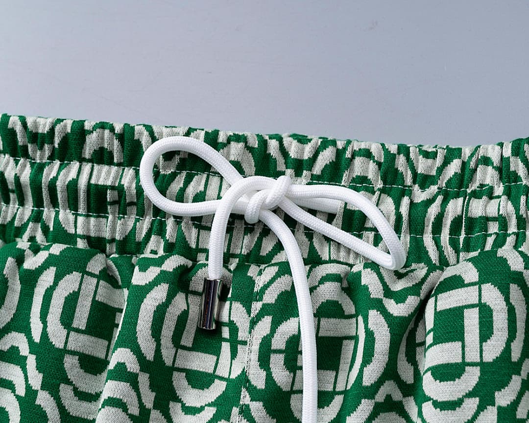 Shorts Casablanca Jacquard - Verde foto 04