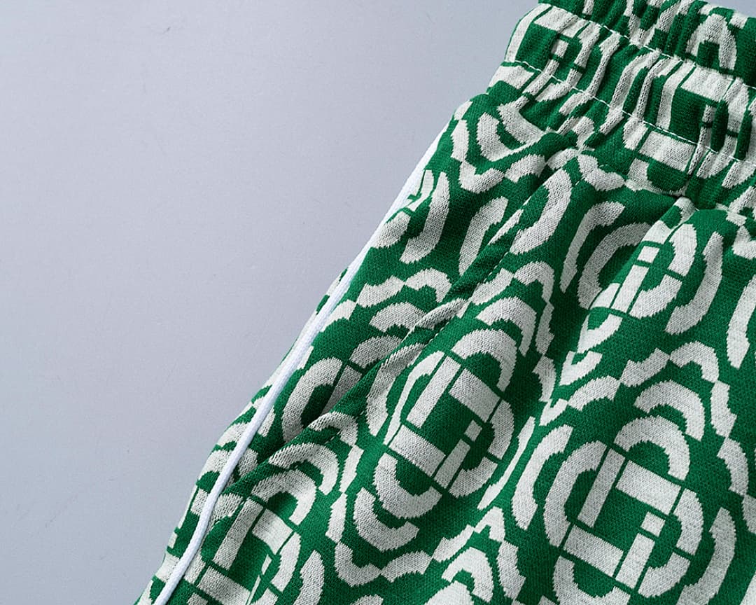 Shorts Casablanca Jacquard - Verde foto 06
