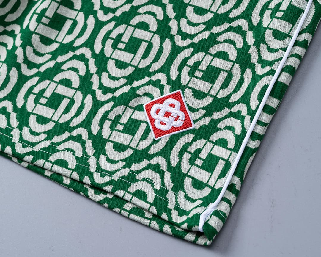 Shorts Casablanca Jacquard - Verde foto 08