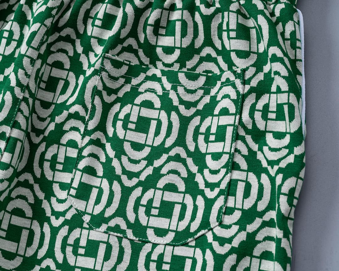 Shorts Casablanca Jacquard - Verde foto 10