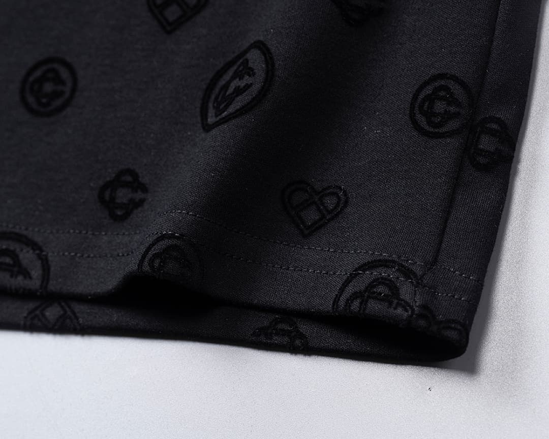Shorts Casablanca Flocked Monograma - Preto foto 10