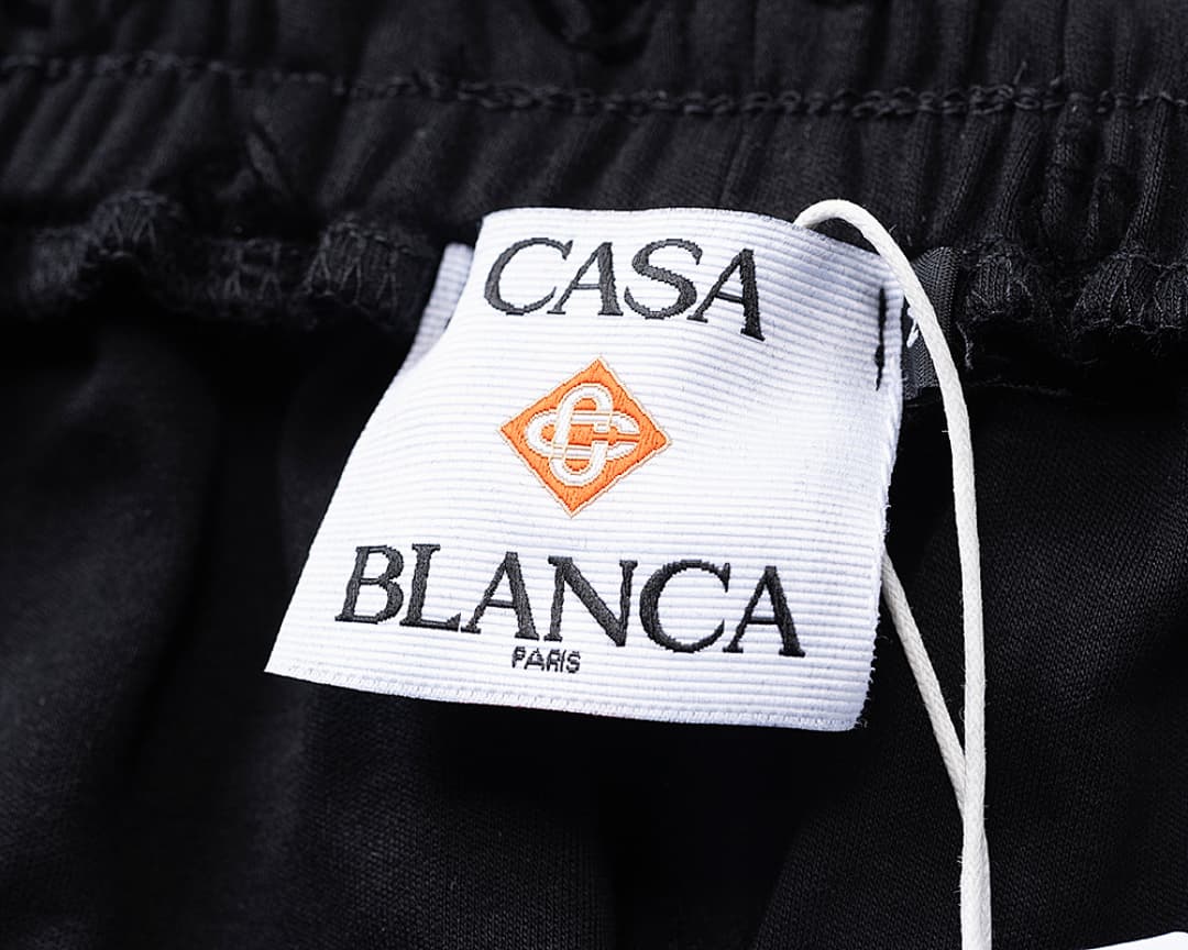 Shorts Casablanca Flocked Monograma - Preto foto 12