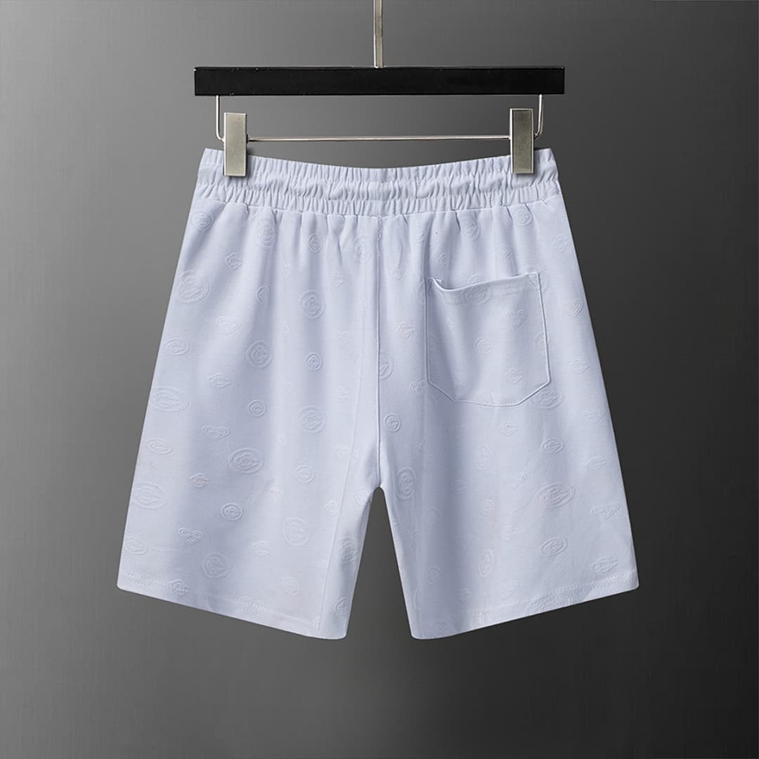Shorts Casablanca Flocked Monograma - Branco foto 02