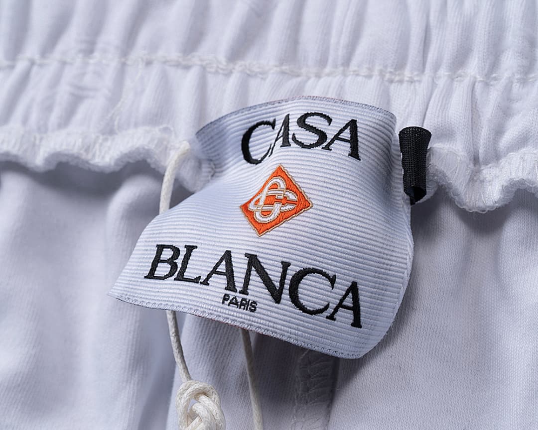 Shorts Casablanca Flocked Monograma - Branco foto 11