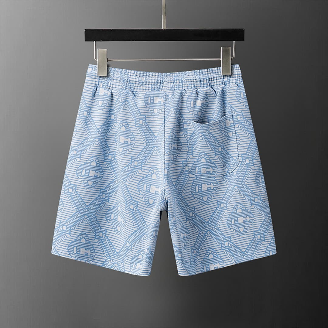 Shorts Casablanca Jacquard - Azul Claro foto 02