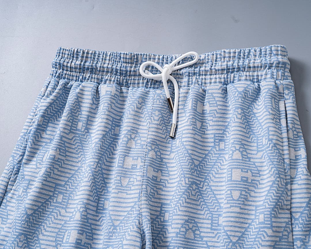 Shorts Casablanca Jacquard - Azul Claro foto 03