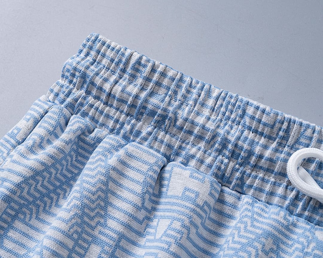 Shorts Casablanca Jacquard - Azul Claro foto 04
