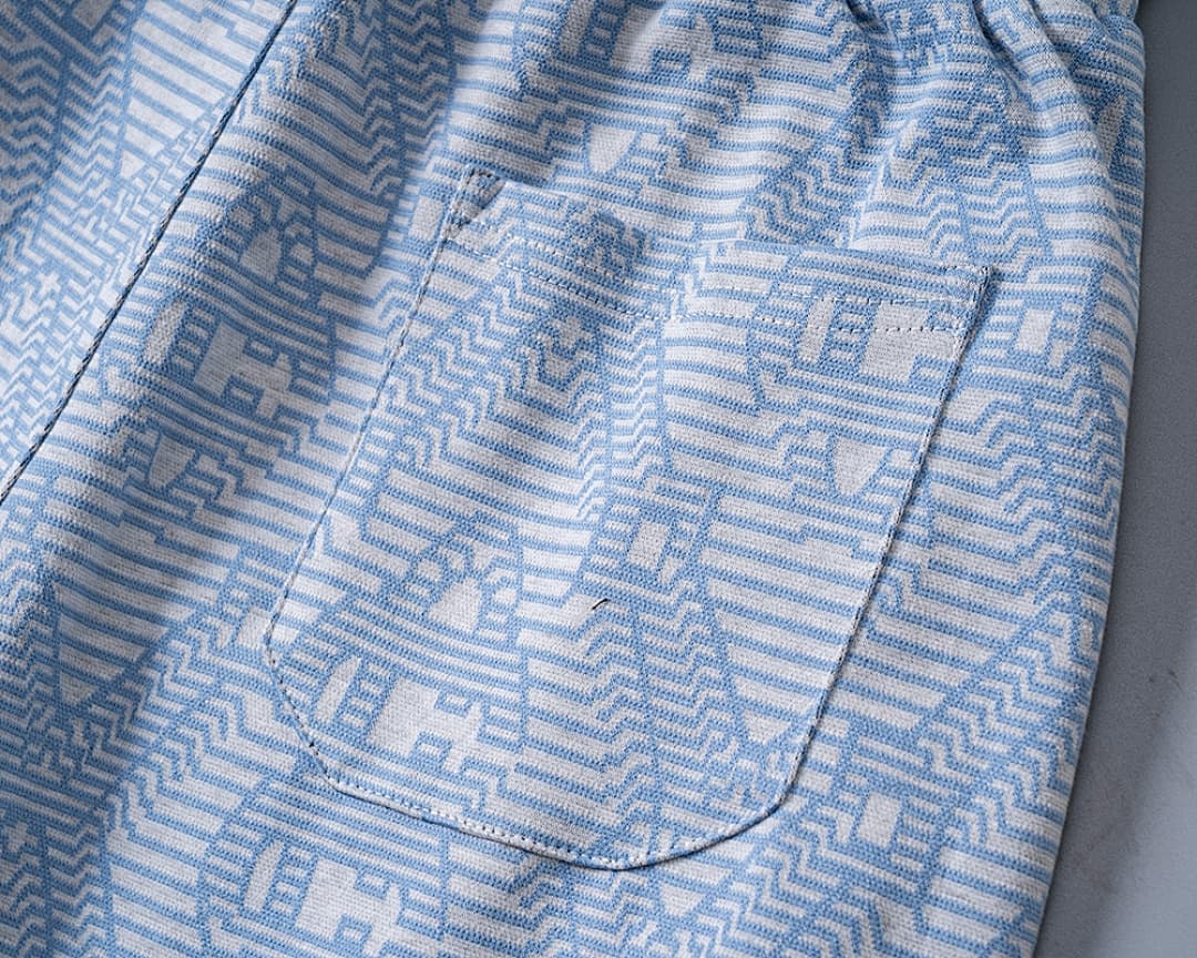 Shorts Casablanca Jacquard - Azul Claro foto 13