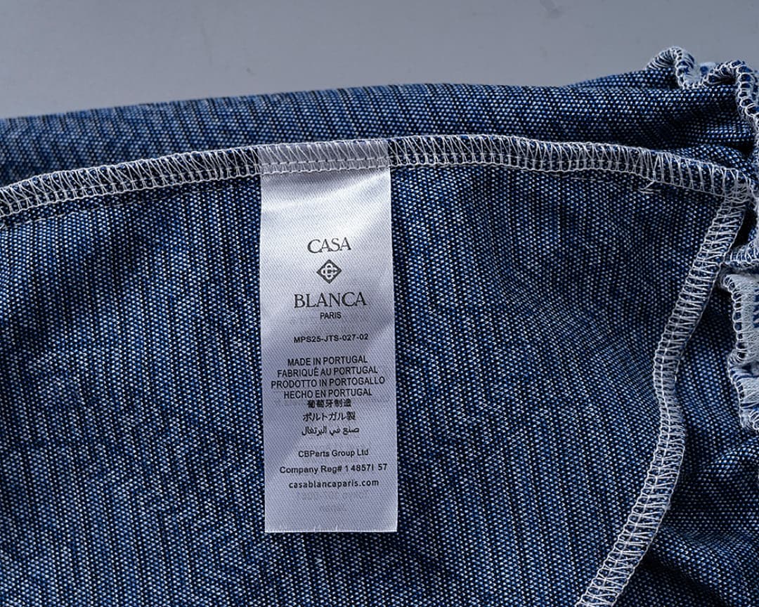 Shorts Casablanca Jacquard Listrado - Azul foto 13
