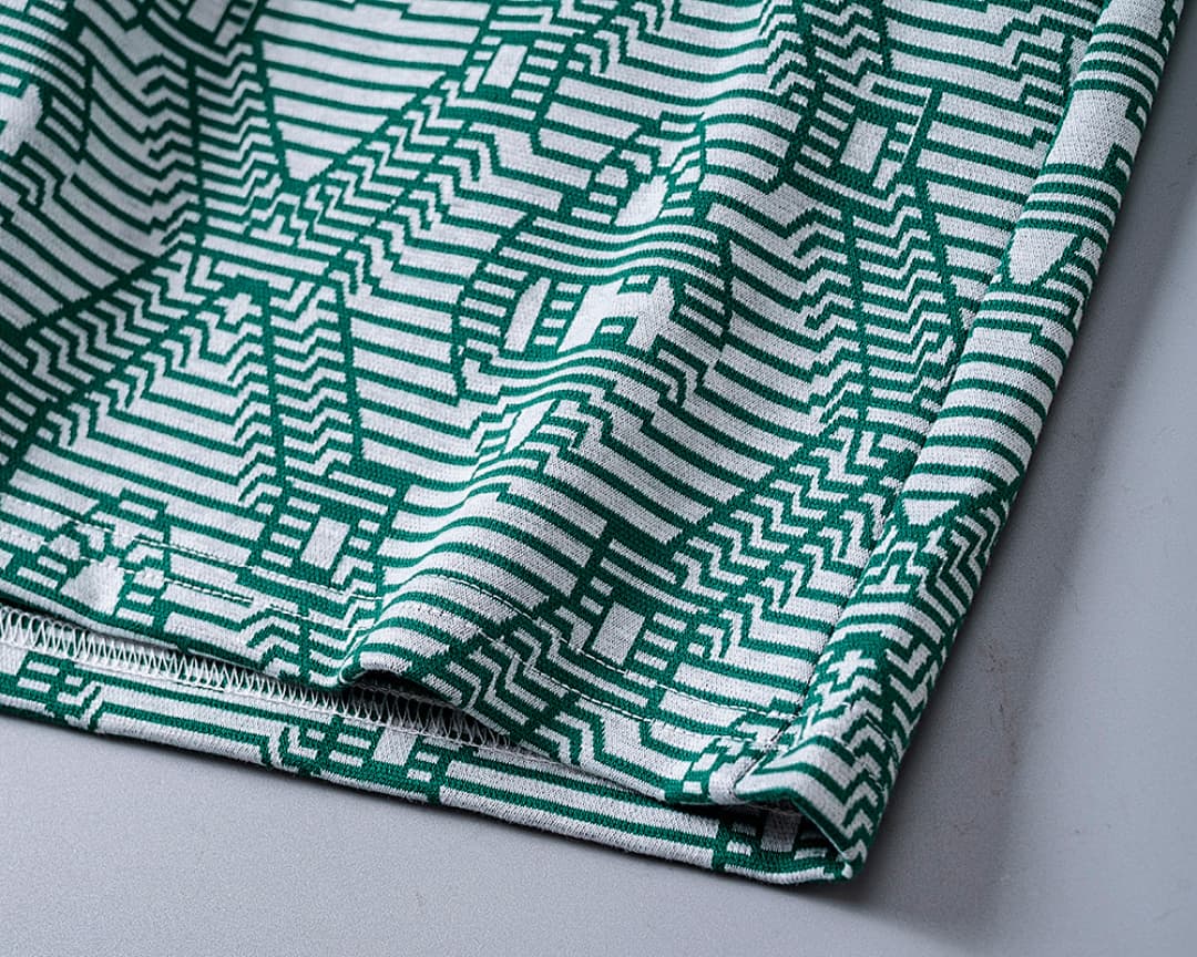 Shorts Casablanca Jacquard Listrado - Verde foto 09