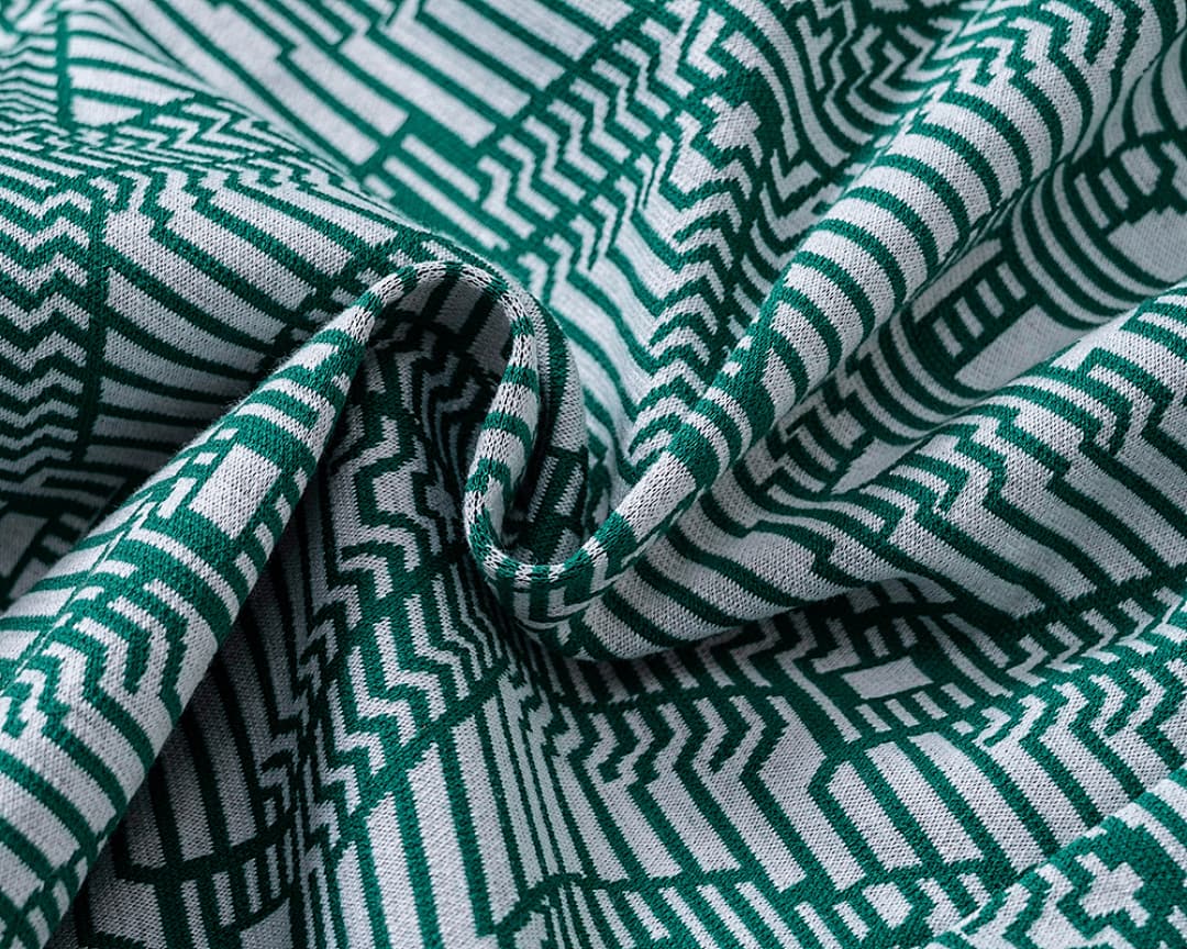 Shorts Casablanca Jacquard Listrado - Verde foto 10