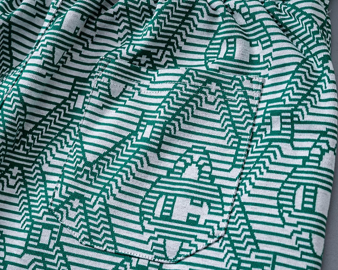 Shorts Casablanca Jacquard Listrado - Verde foto 11