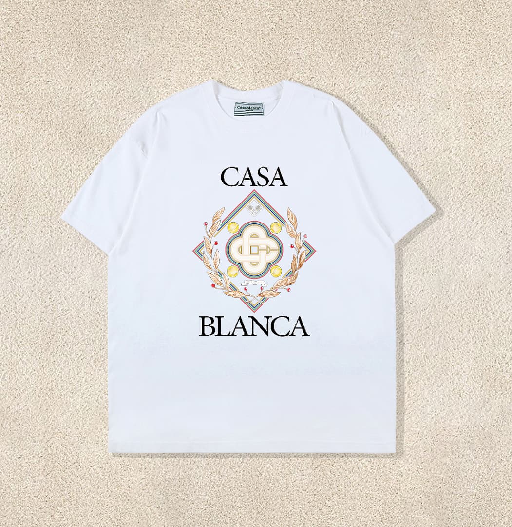 T-Shirt Casablanca Logo Emblema Heráldico - Preto foto 02