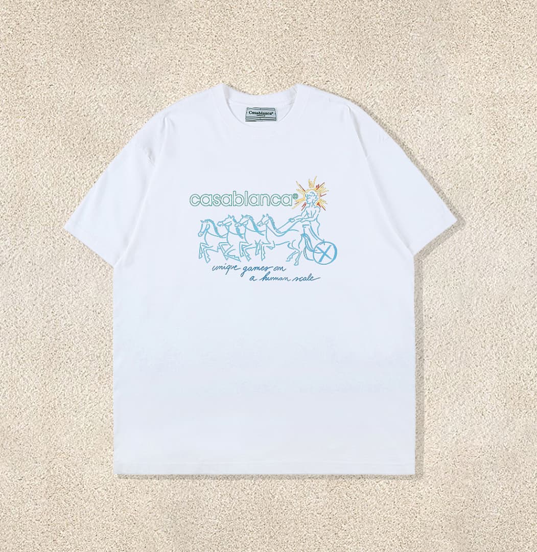 T-Shirt Casablanca Design Gráfico Sol - Preto foto 02