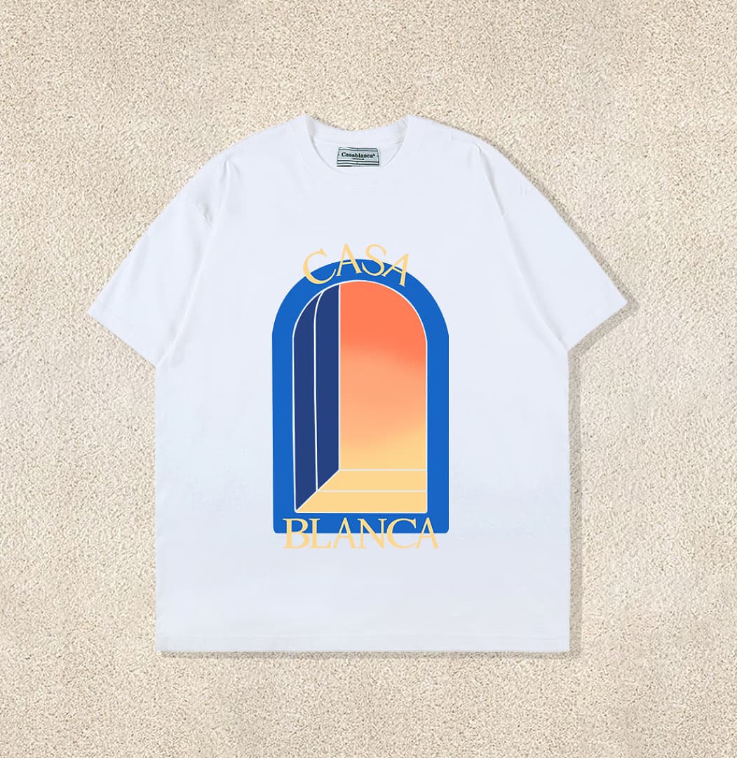 T-Shirt Casablanca Casa Blanca Portal - Preto foto 03