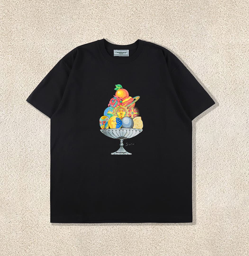 T-Shirt Casablanca Frutas Taça Mágica - Branco foto 02
