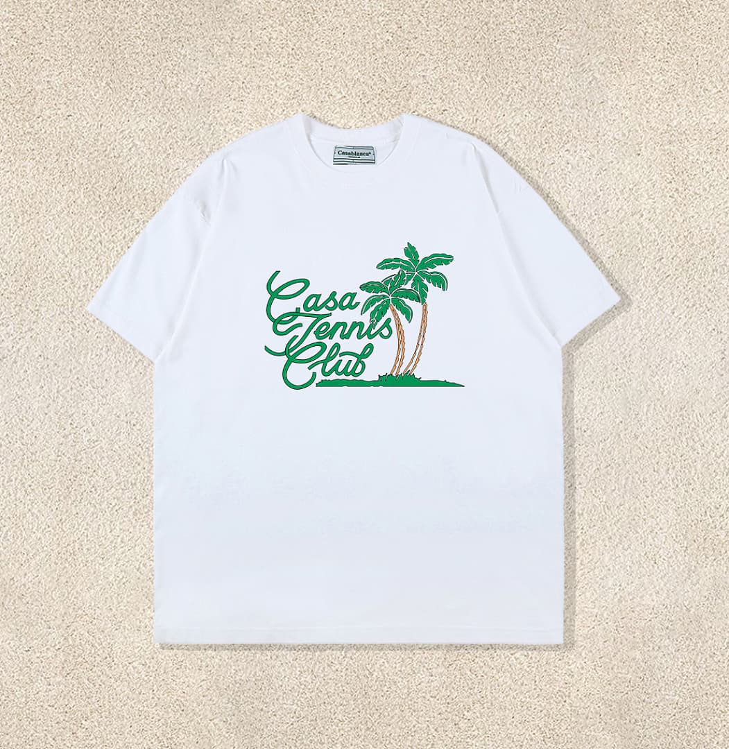 T-Shirt Casablanca Tennis Club - Preto foto 02