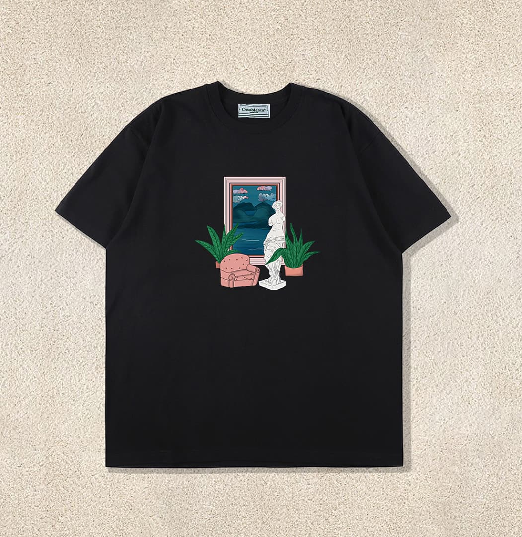 T-Shirt Casablanca Interiores - Preto foto 01