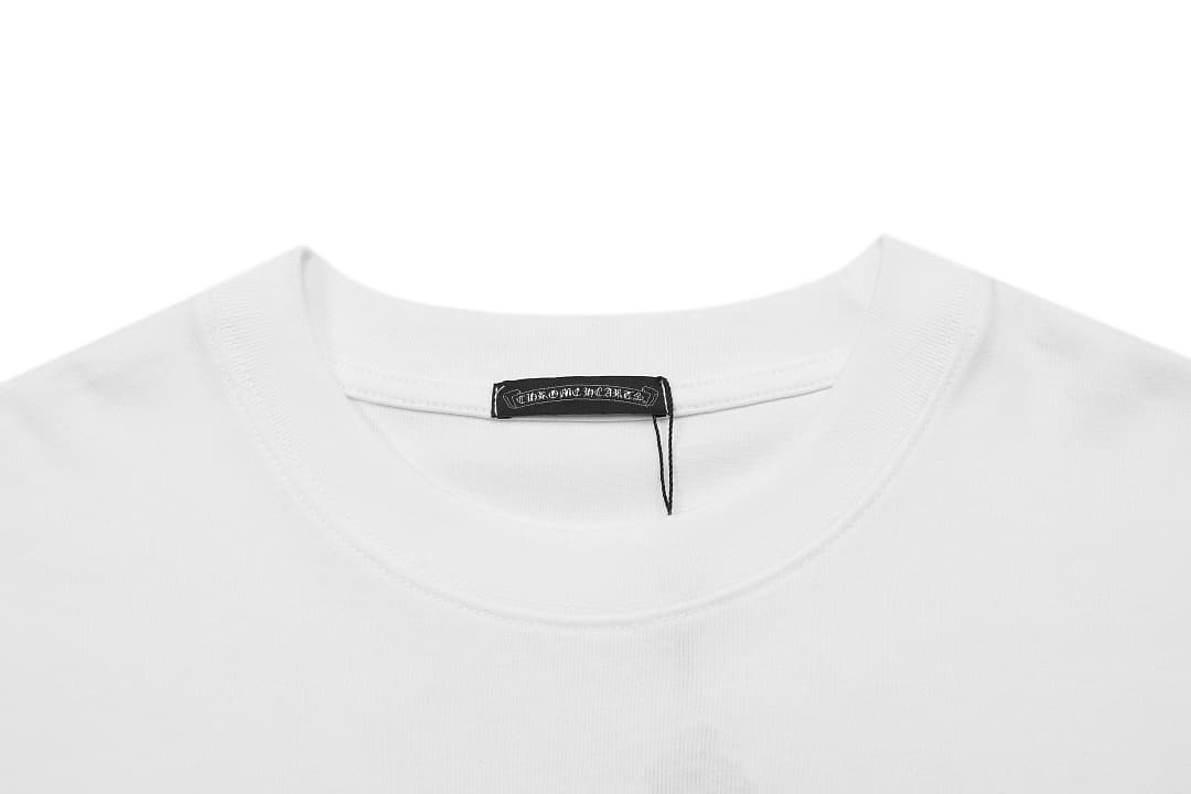 T-Shirt Chrome Hearts Cruz Circular Bordada foto 07
