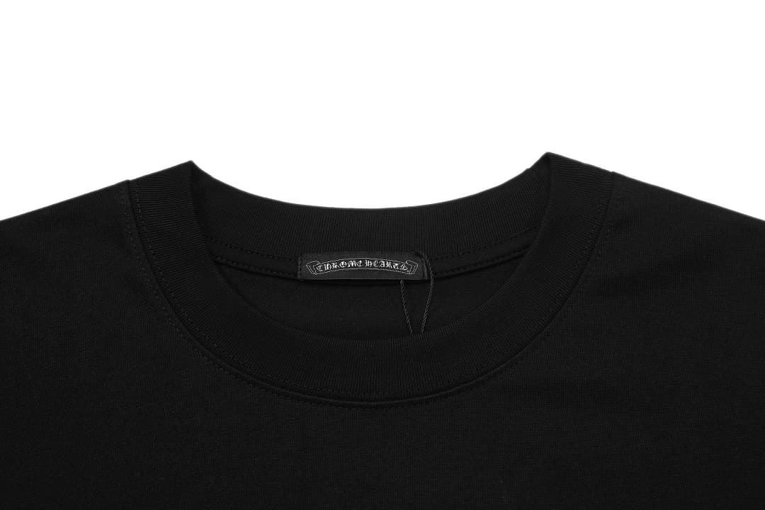 T-Shirt Chrome Hearts Cruz Circular Bordada foto 20