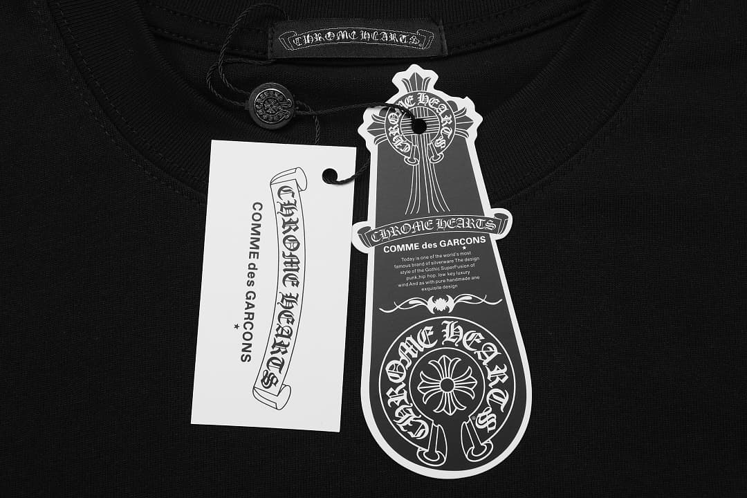 T-Shirt Chrome Hearts Cruz Circular Bordada foto 21