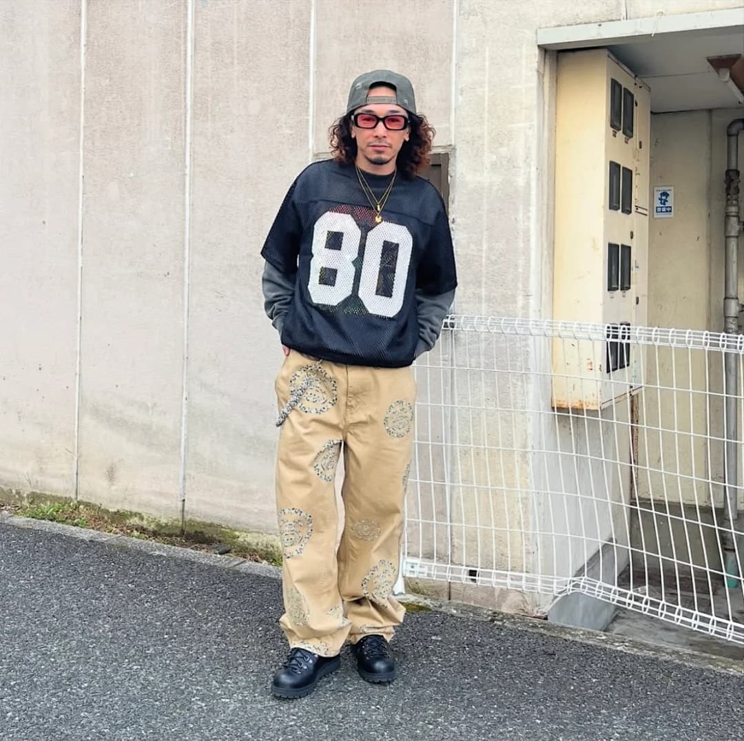 Calças Chino Stussy x Denim Tears foto 05