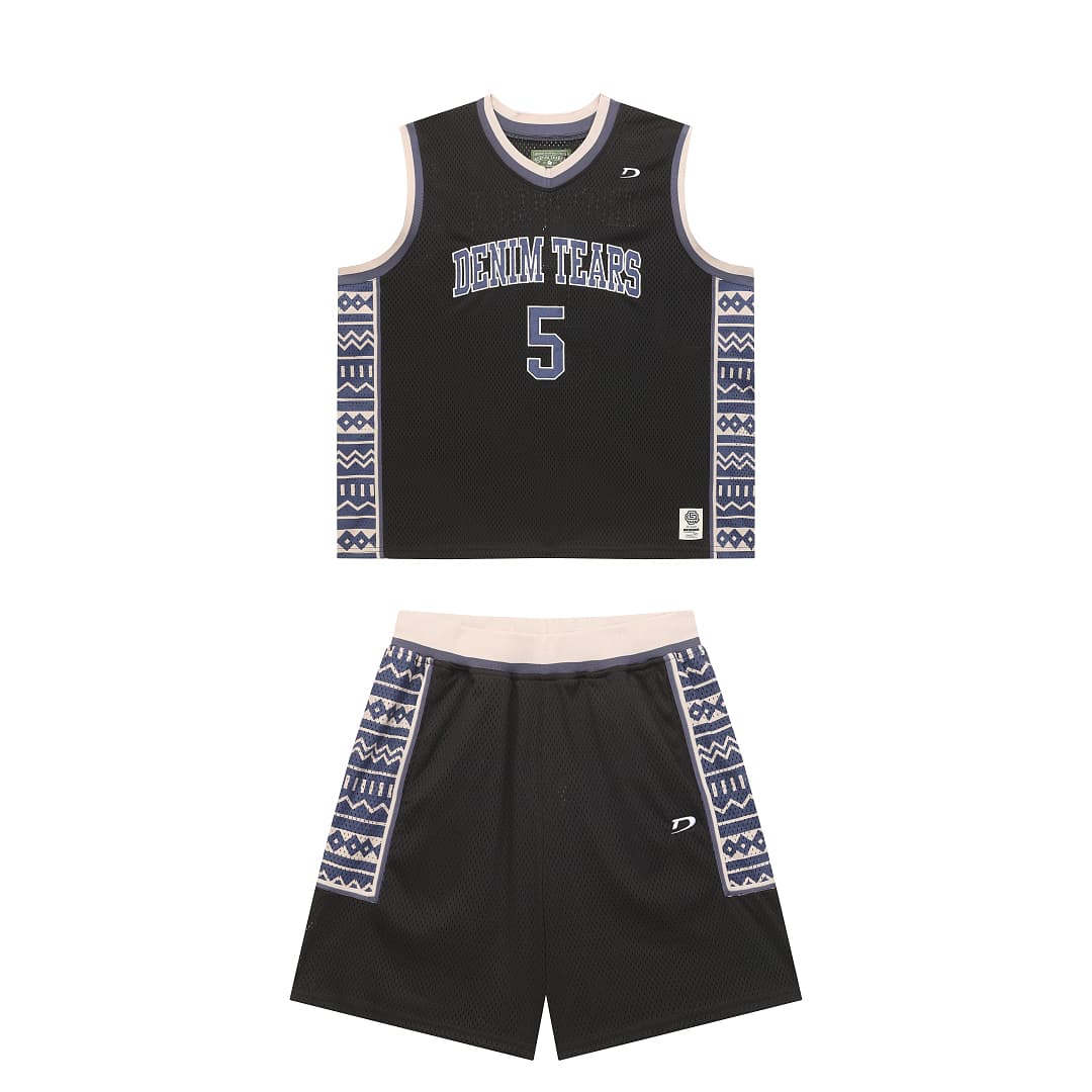 Conjunto Coletes Denim Tears Estilo Basquetebol foto 02