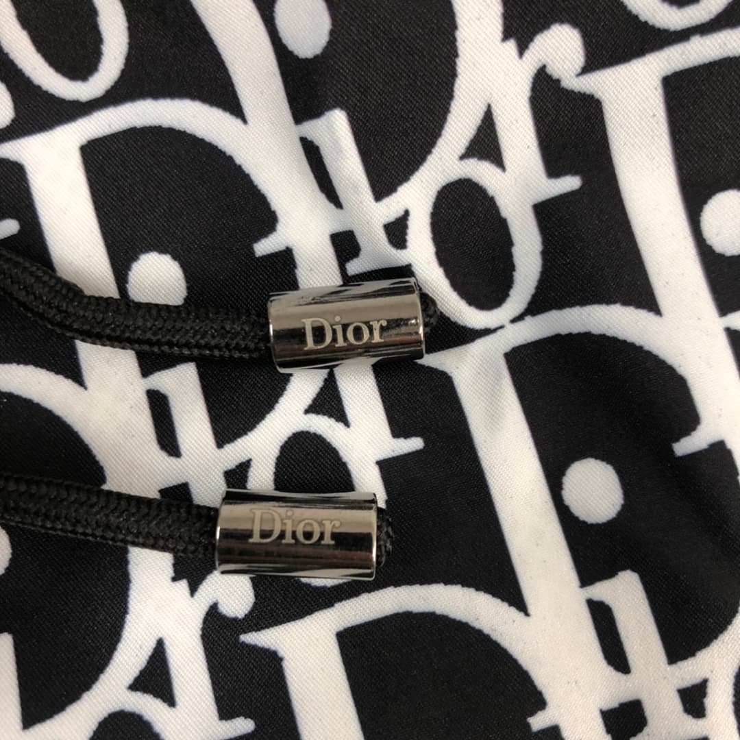 Calções de Praia Dior Monograma Preto-Branco foto 03