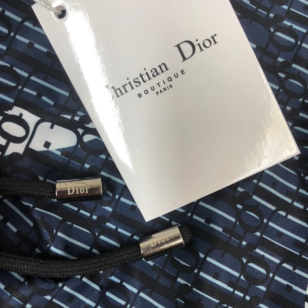 Calções de Praia Dior Monograma Azul-Branco foto 04