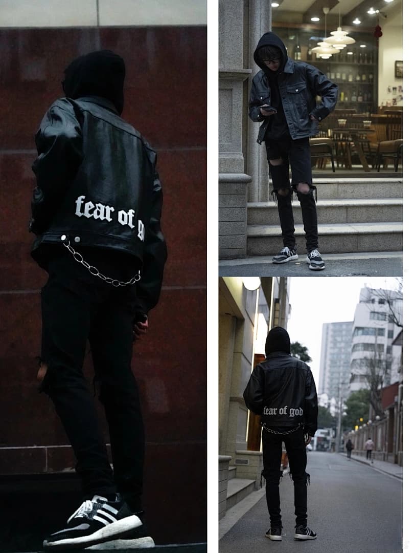 Jaqueta Motard Fear of God Premium W018 foto 07