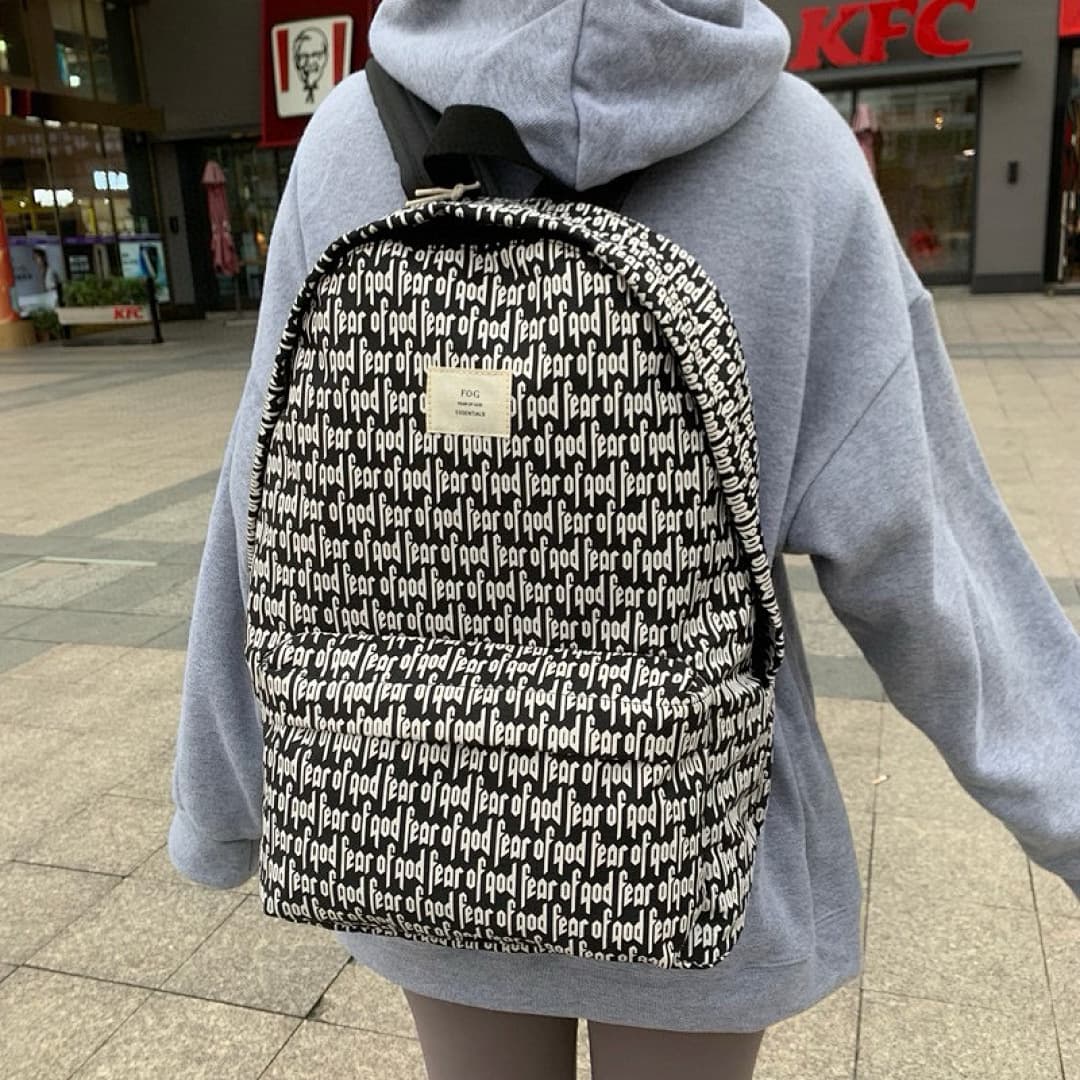 Mochila FOG Essentials Letra Logo Double Line foto 03