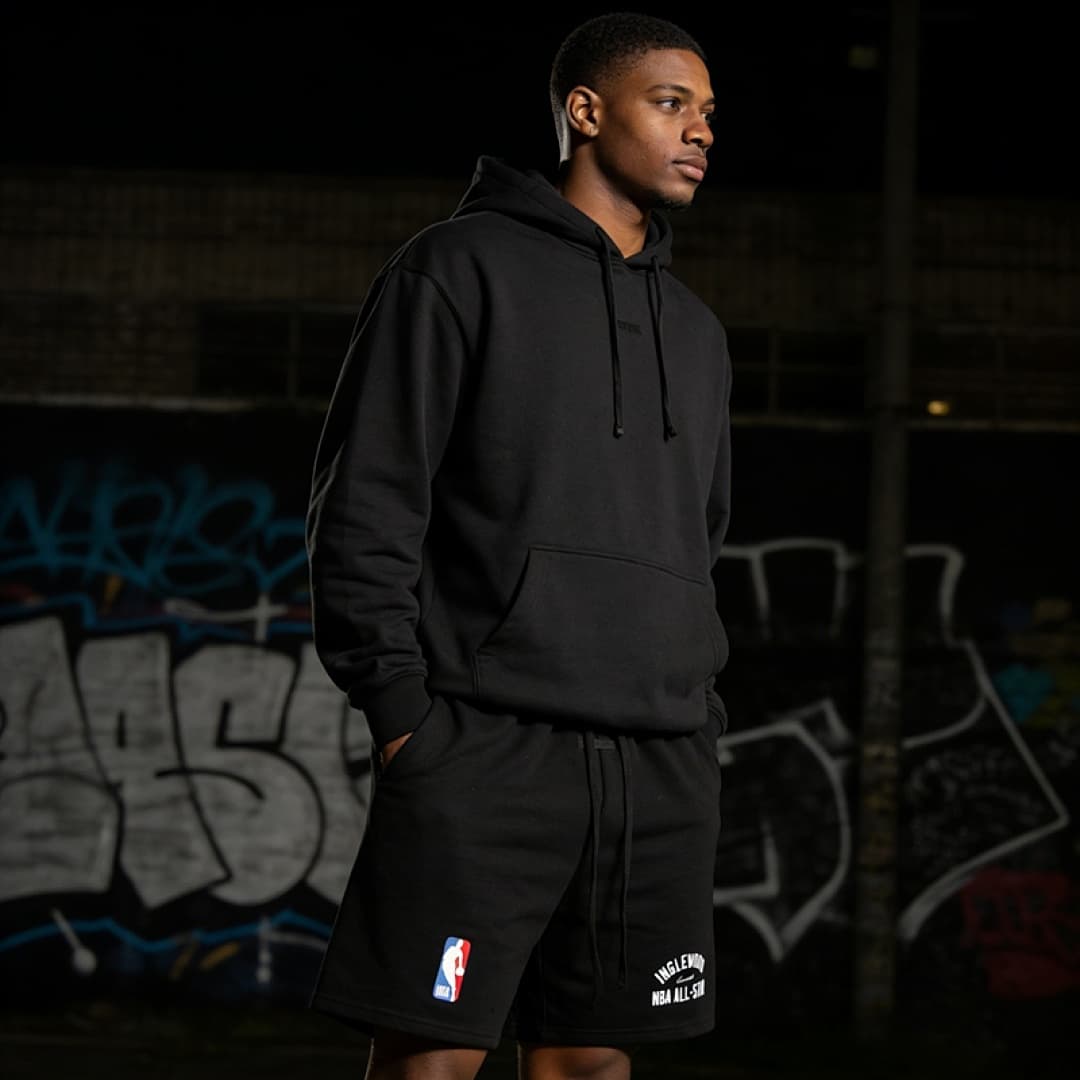 Calções Essentials Basketball Inglewood foto 12