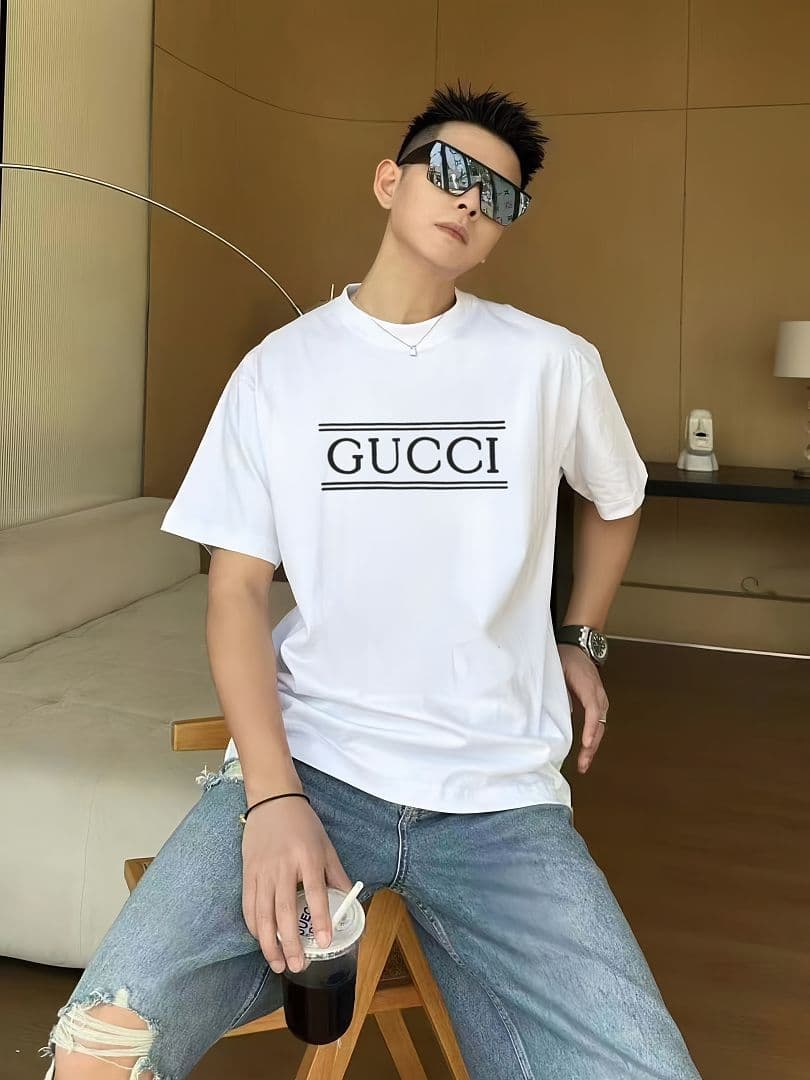 T-shirt Gucci Branco Made in Italy foto 34