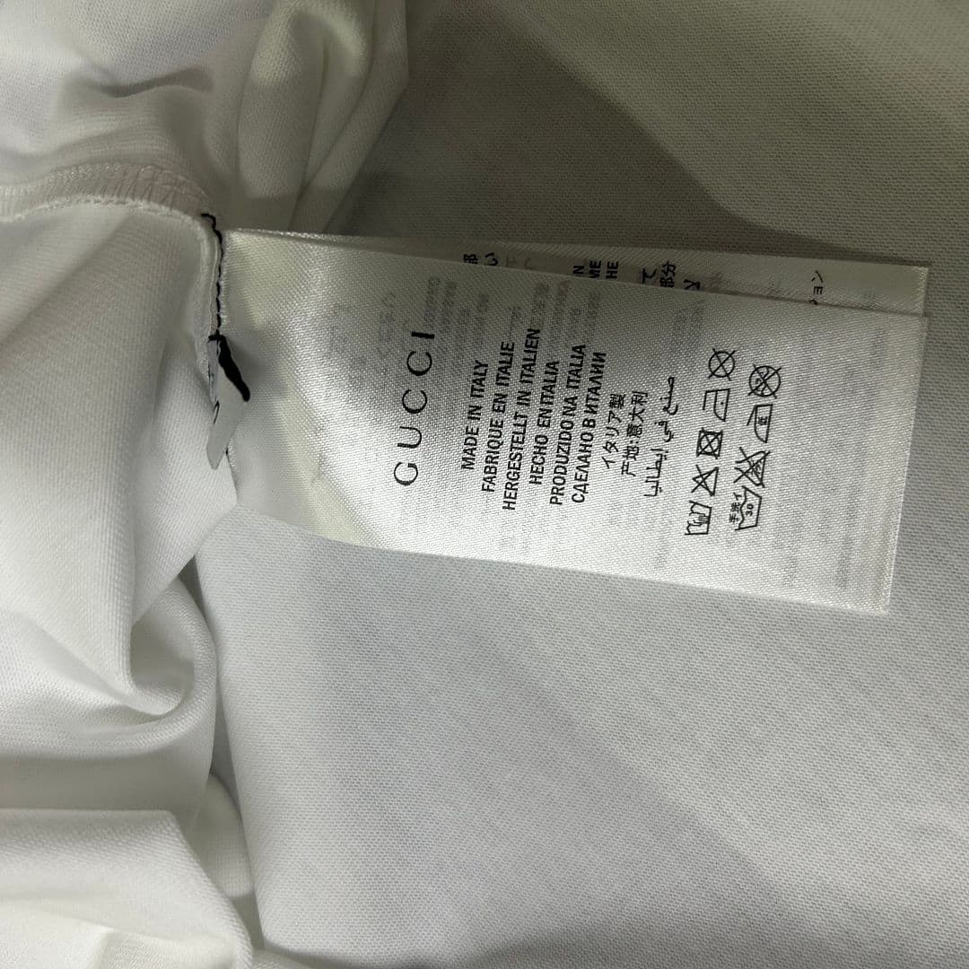 T-shirt Gucci Branco Made in Italy foto 36