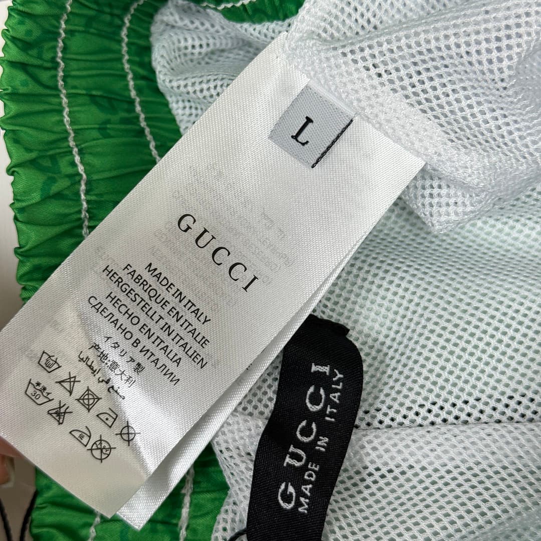 Calções de Praia Gucci Verde foto 04