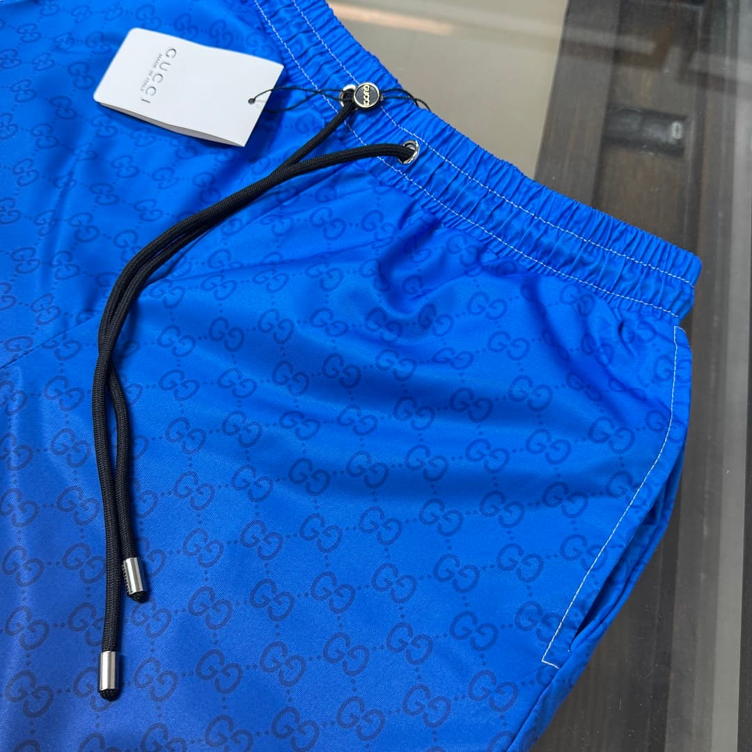 Calções de Praia Gucci Azul Elétrico foto 01