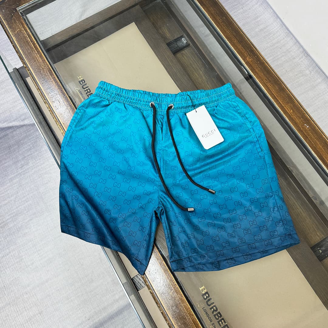 Calções de Praia Gucci Azul Turquesa foto 01