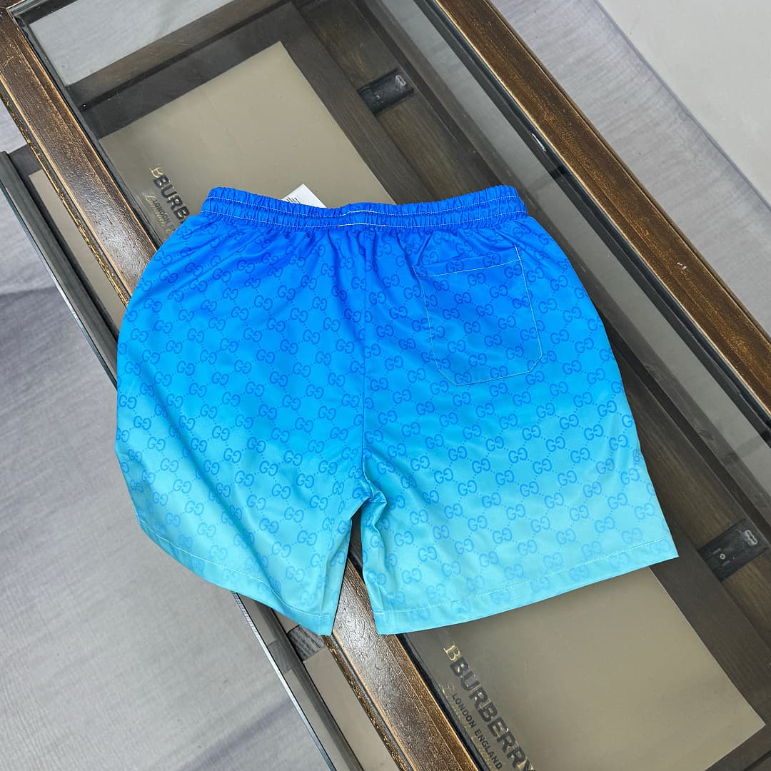 Calções de Praia Gucci Azul Celeste foto 05