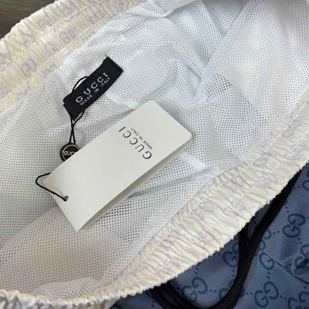 Calções de Praia Gucci Branco Off-White foto 05