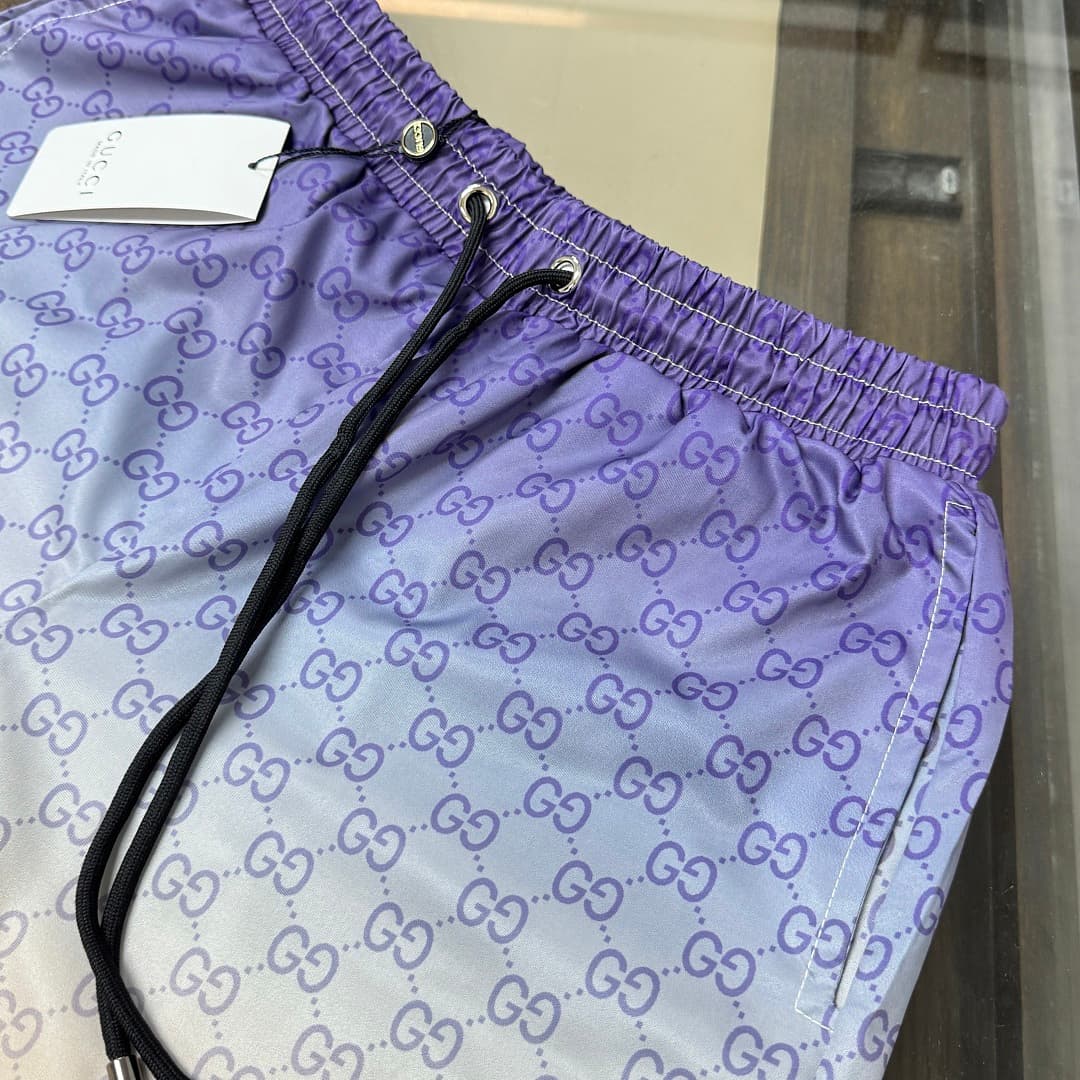 Calções de Praia Gucci Roxo Escuro foto 01