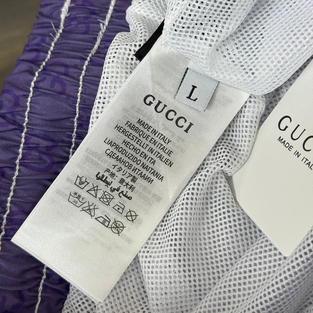 Calções de Praia Gucci Roxo Escuro foto 06