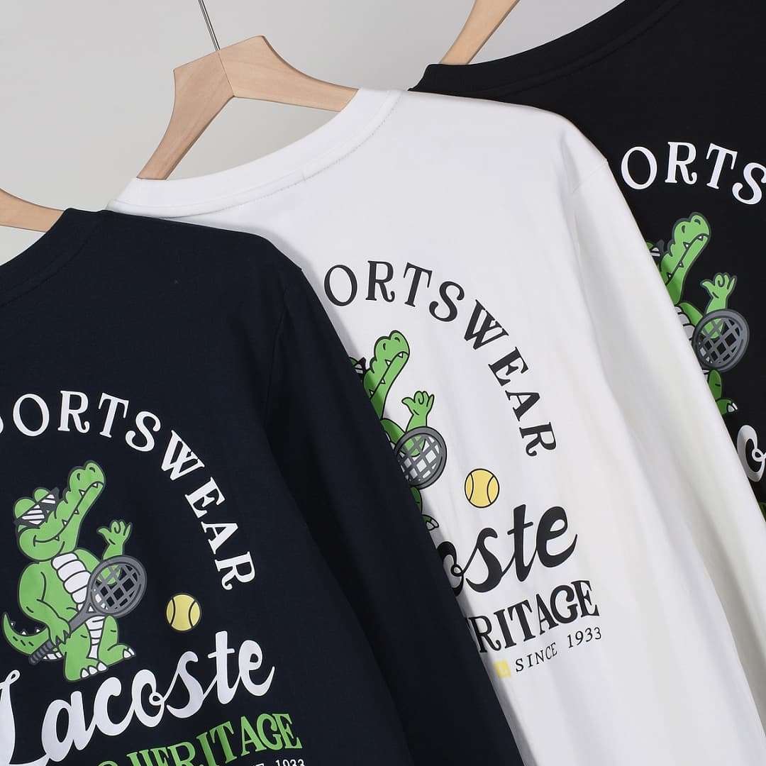 T-Shirt Manga Longa Lacoste foto 09