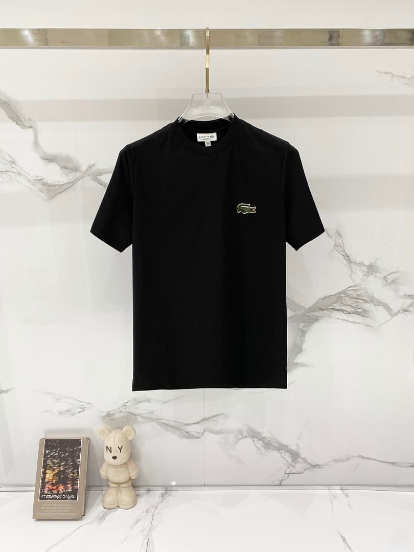 Lacoste T-shirt TT01 Crocodilo Preto foto 01