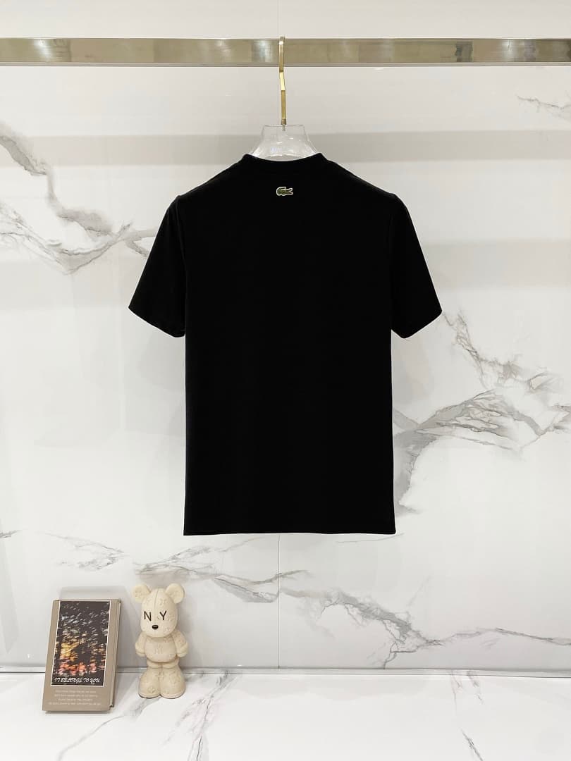 Lacoste T-shirt TT01 Crocodilo Preto foto 02