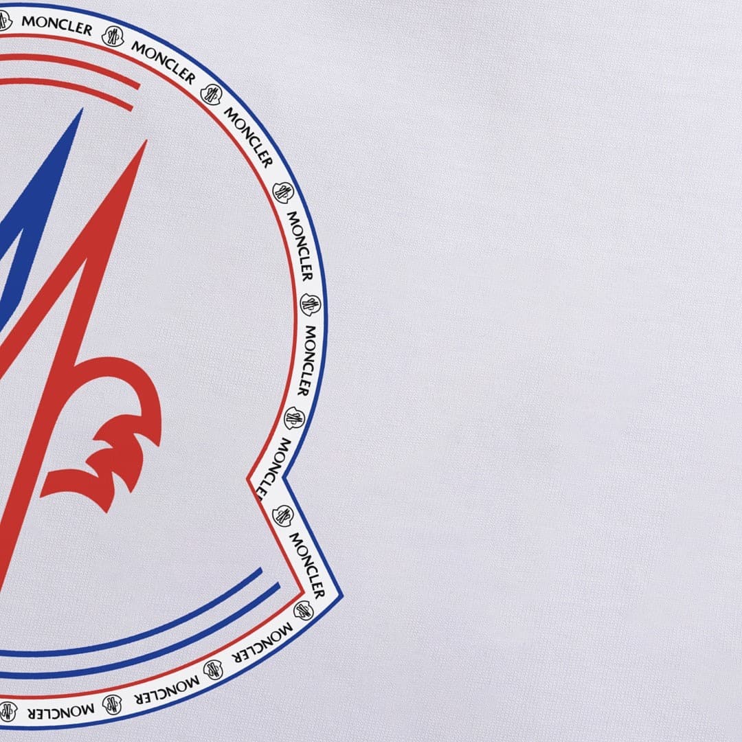 T-Shirt Moncler Branco com Logo foto 03
