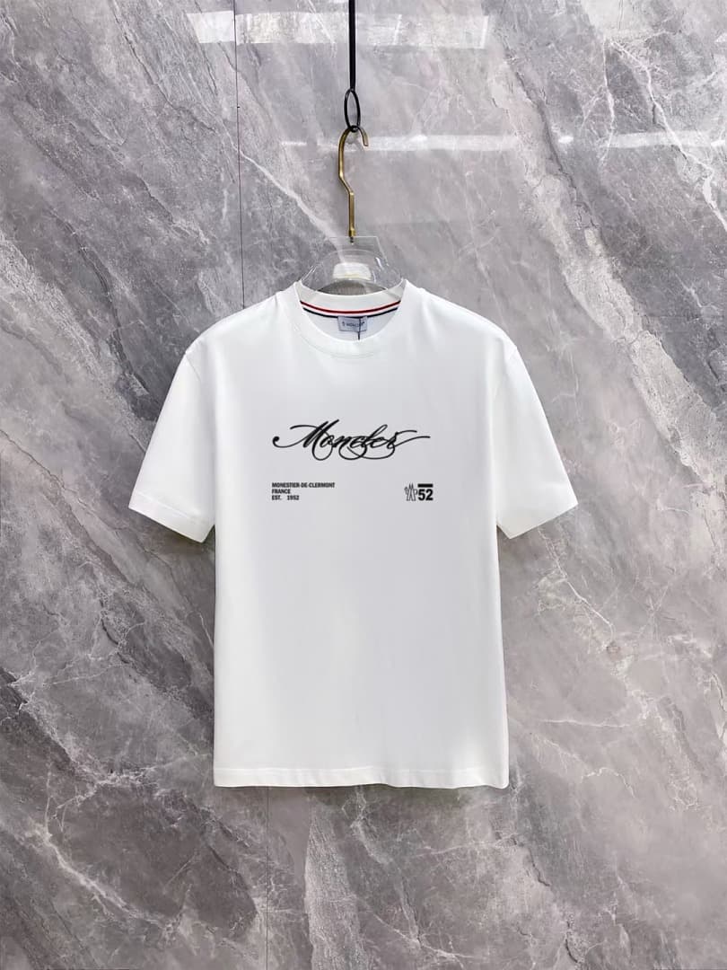 T-Shirt Moncler Signature Branco foto 01