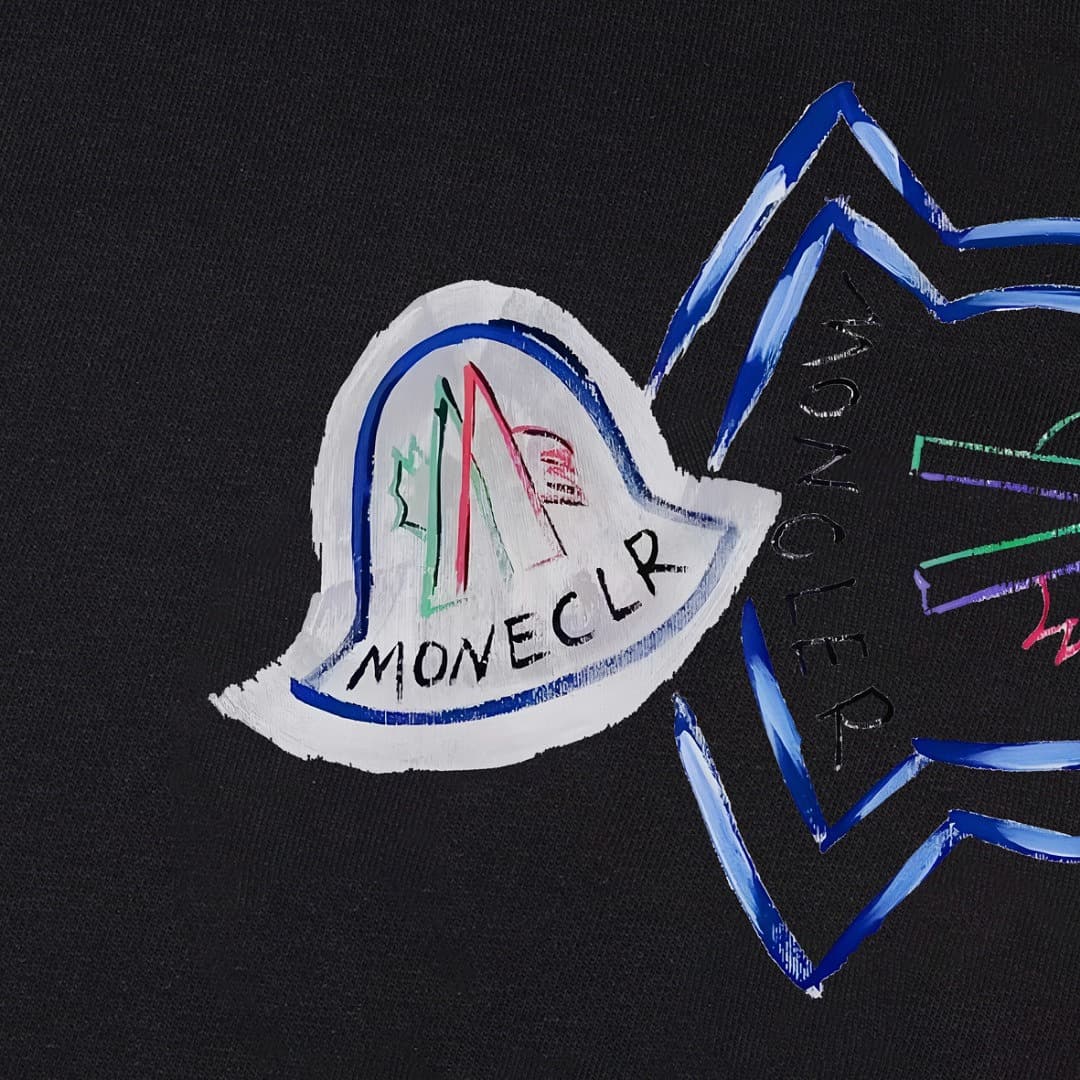 T-Shirt Moncler Gráfico Detalhe foto 01